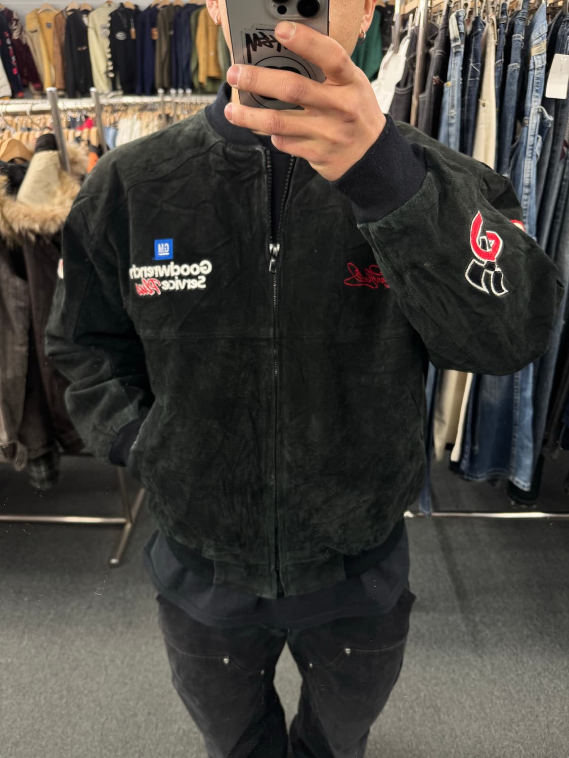 S)제프 해밀턴 빈티지 GM 굿렌치 서비스 플러스 레이싱 자켓 상품이미지1