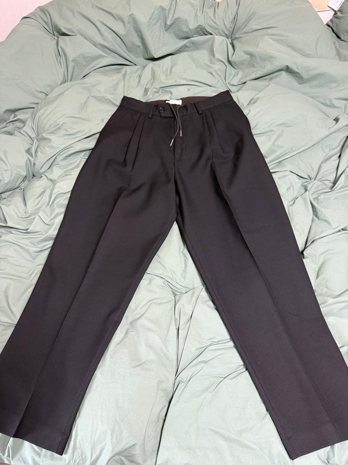 mfpen 클래식 트라우저 블랙 울 M사이즈 상품이미지2