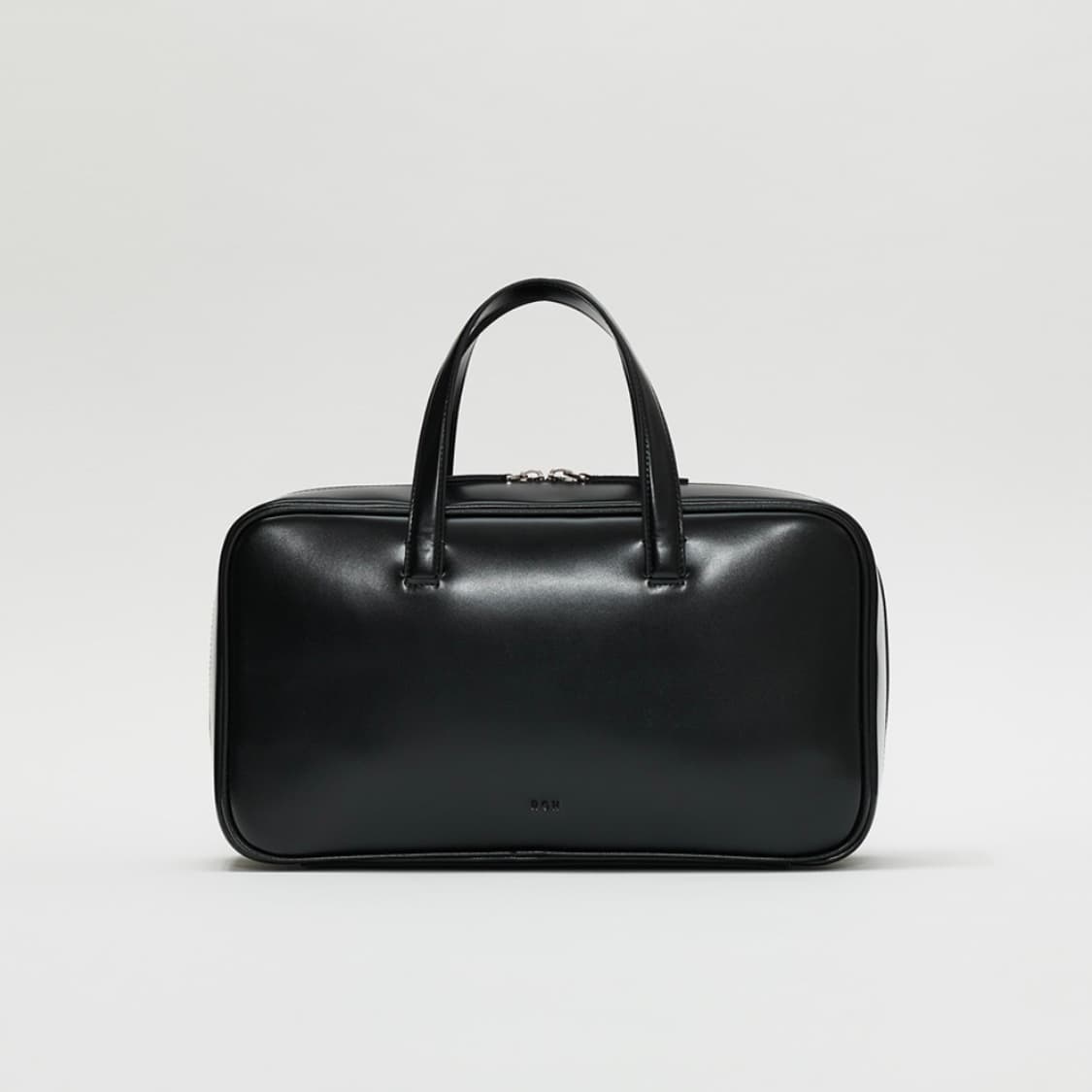 로서울 라지 틴 스퀘어 토트백 글로시 블랙 상품이미지1