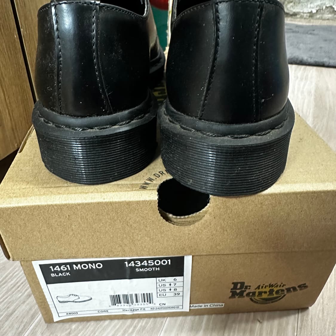 닥터마틴 1461 모노블랙 250 uk6 상품이미지2