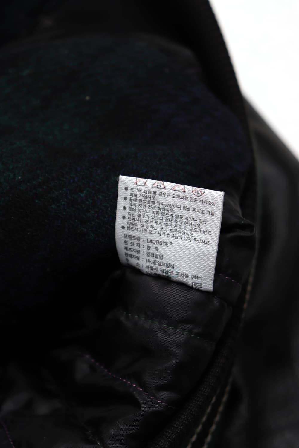 LACOSTE 램스킨 체크 바시티 점퍼 size L 상품이미지6