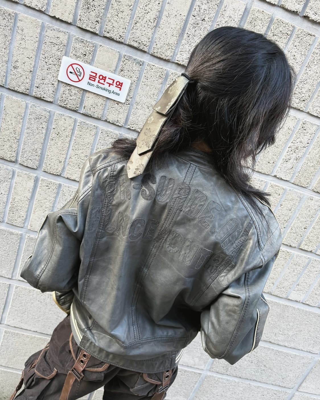 올드 디젤 그런지 리얼 레더 바이커자켓 상품이미지7