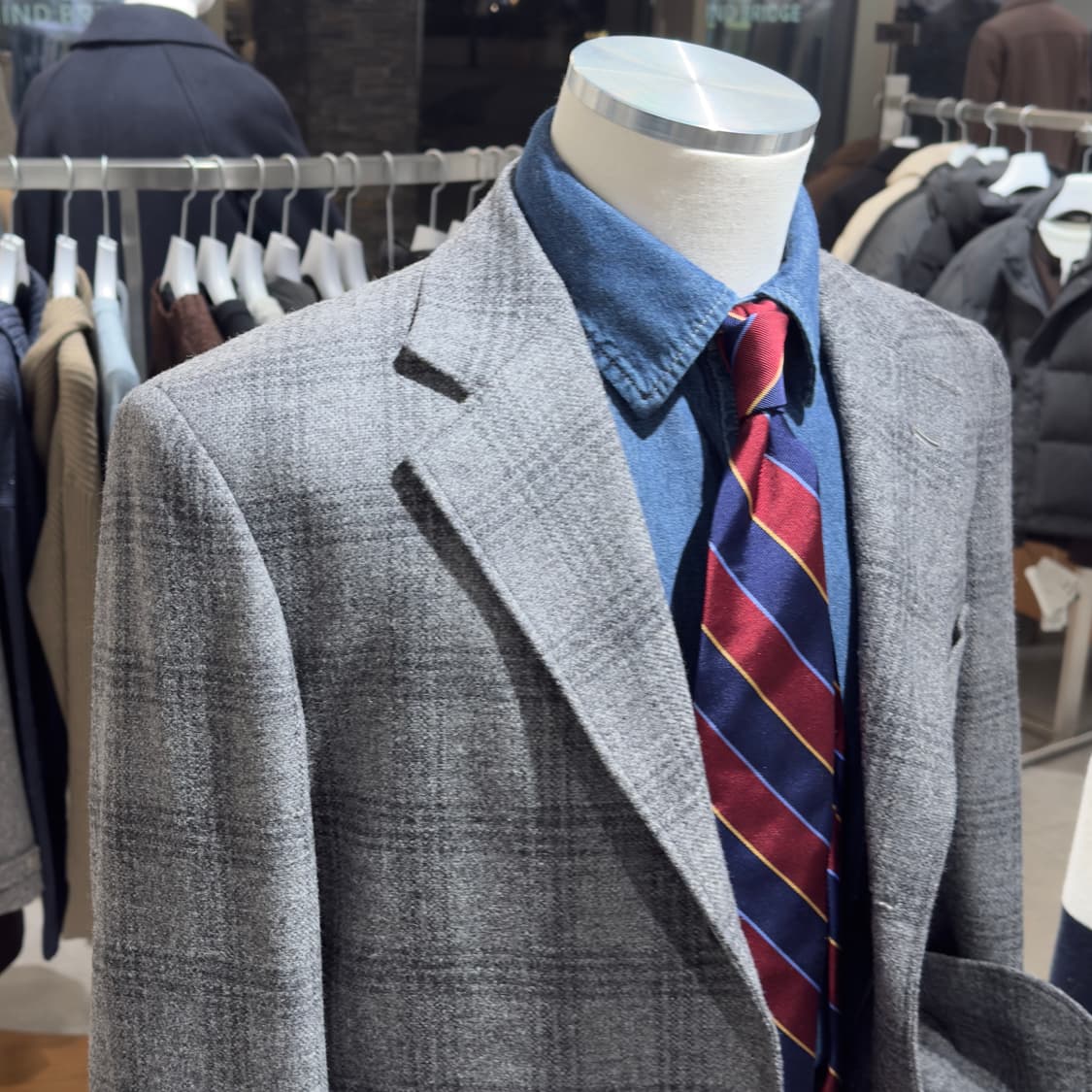 일본 테일러드 dearDad 글렌체크 울 자켓 상품이미지3