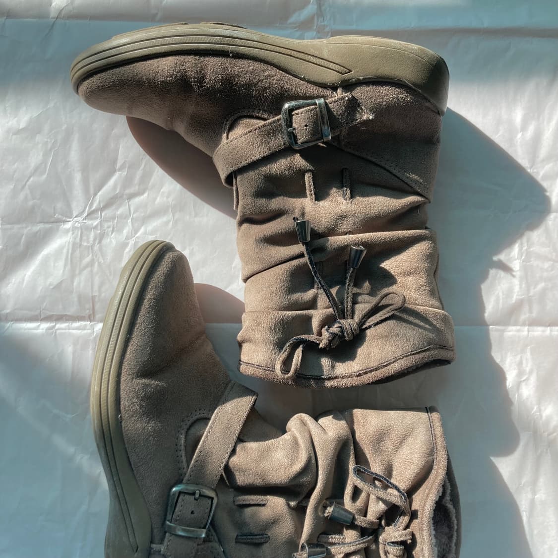 Vintage shirring fur boots 상품이미지3