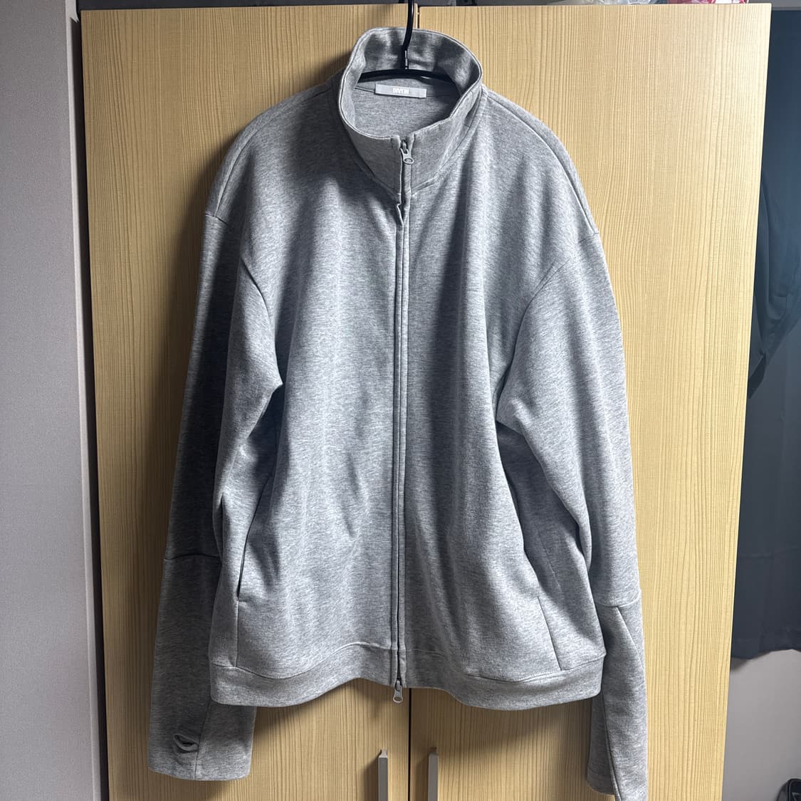 [2] 다이브인 유니폼 집업 져지 멜란지 그레이 상품이미지2