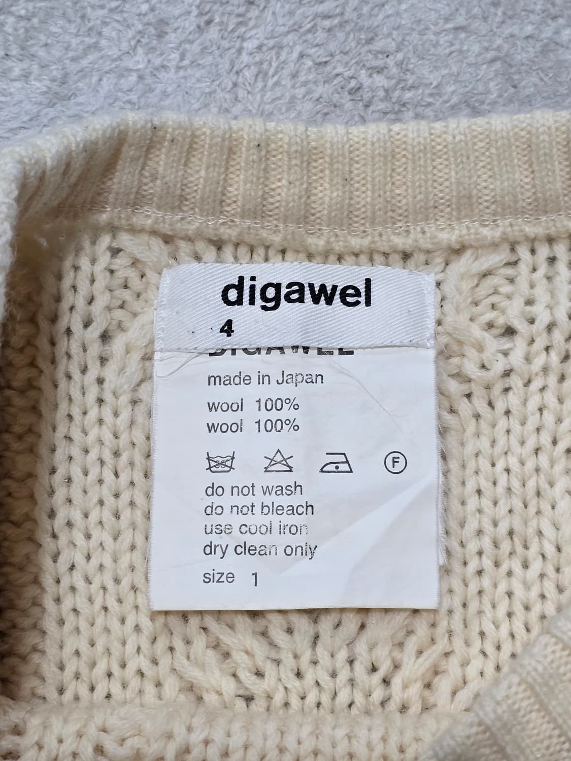 Digawel 디가웰4 꽈배기 울 니트 상품이미지5