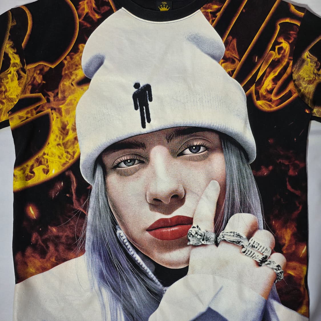 [L~XL]빈티지 빌리 아일리시 그래픽 티셔츠 상품이미지4