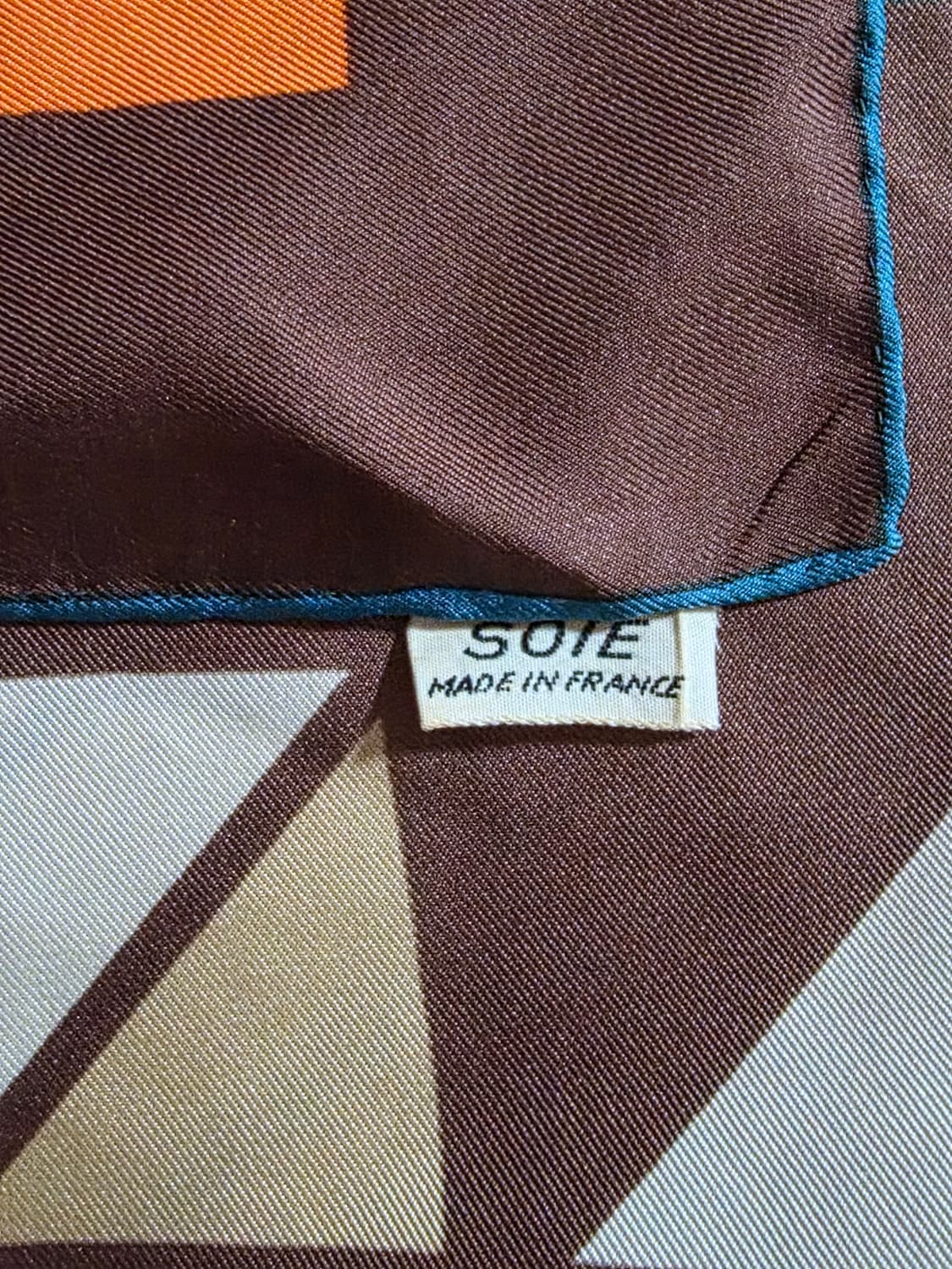 Lanvin 랑방 실크 스카프 Made in France 상품이미지5