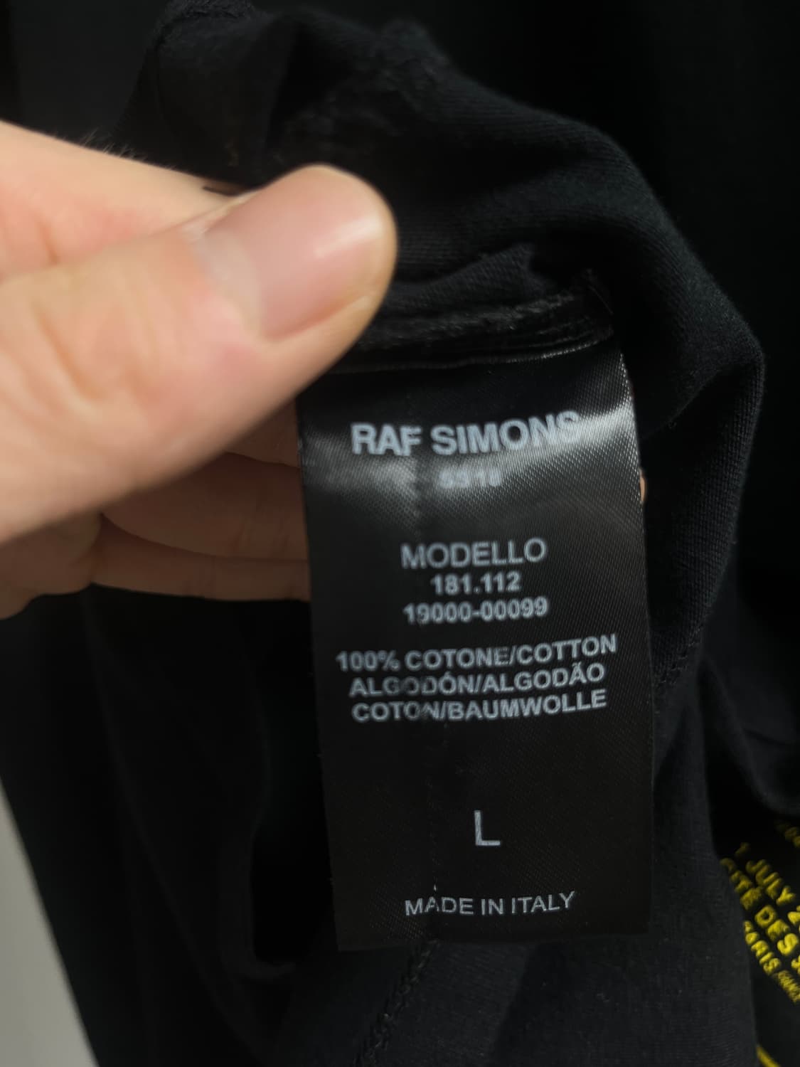 라프시몬스 파리투어 오버핏 반팔, L 상품이미지4