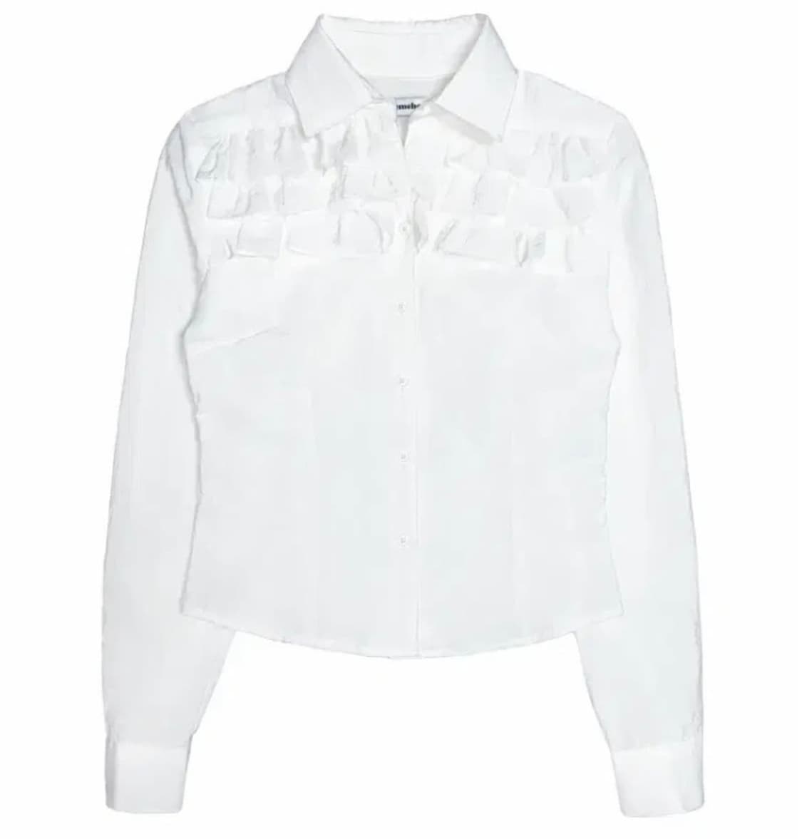 체메씨 FLOUNCY FRILL SHIRT (WHITE) 상품이미지2