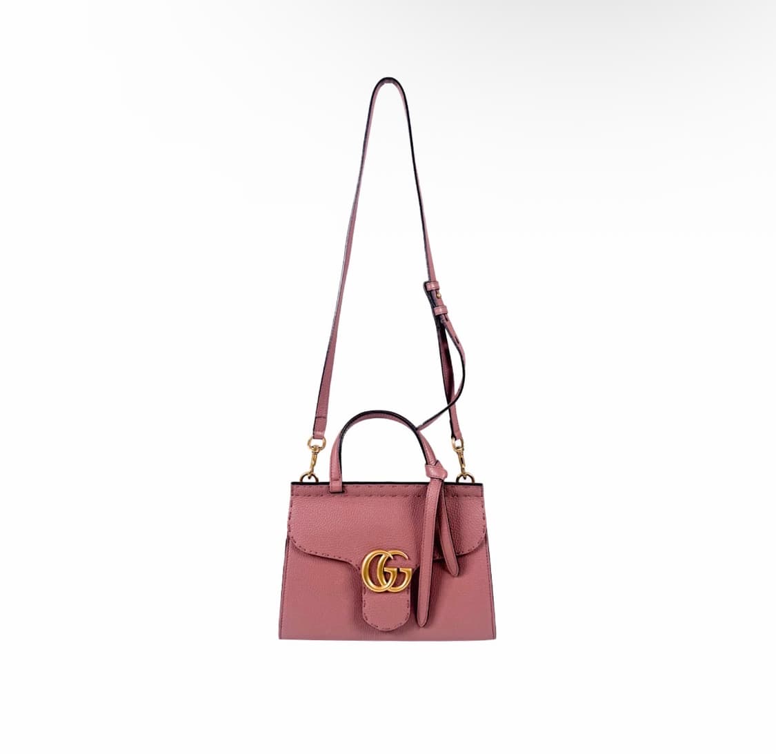 [MINI] 구찌 마몬트 마틀라세 탑핸들 투웨이 토트백 숄더백 미니 핑크 상품이미지5