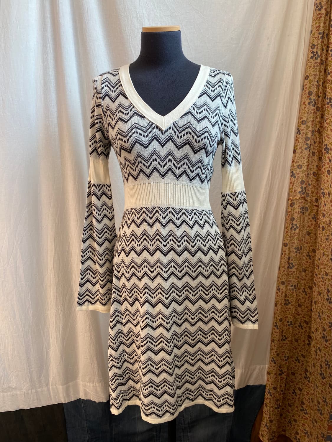 NIECE 니트 패턴원피스(S-M) 상품이미지1