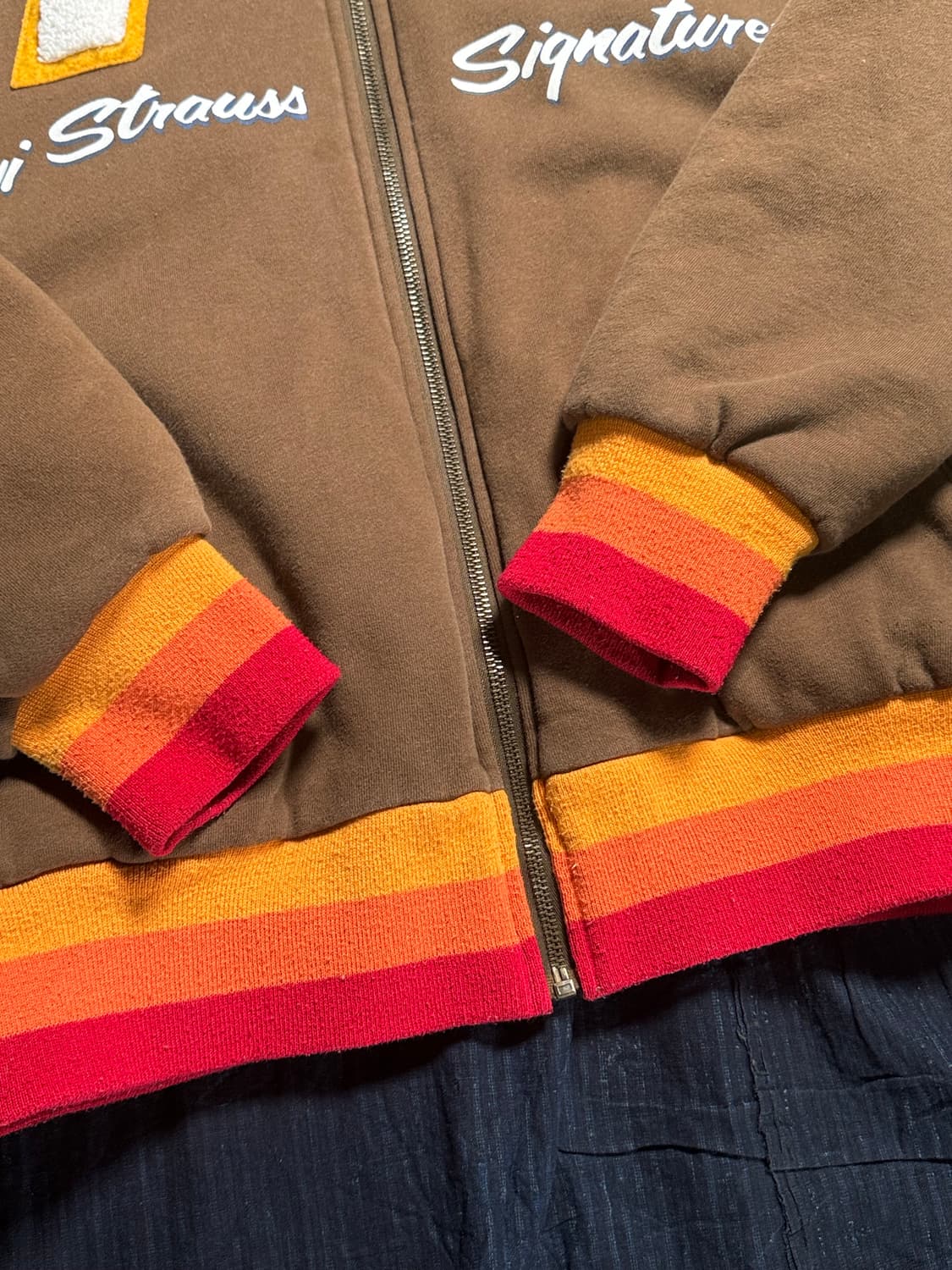 00‘s 리바이스 시그니처 넘버링 셰르파 라인 집업 자켓 L 상품이미지4