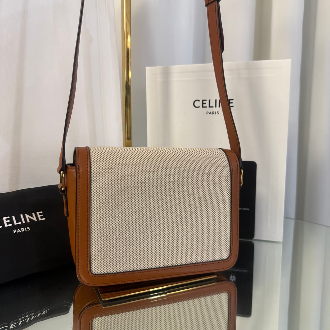 셀린느 텍스타일 틴 트리옹프 백 숄더백 상품이미지5