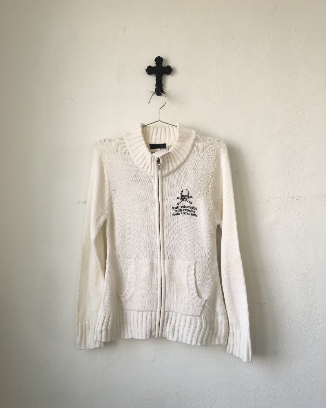 Printing point knit zip up 상품이미지2