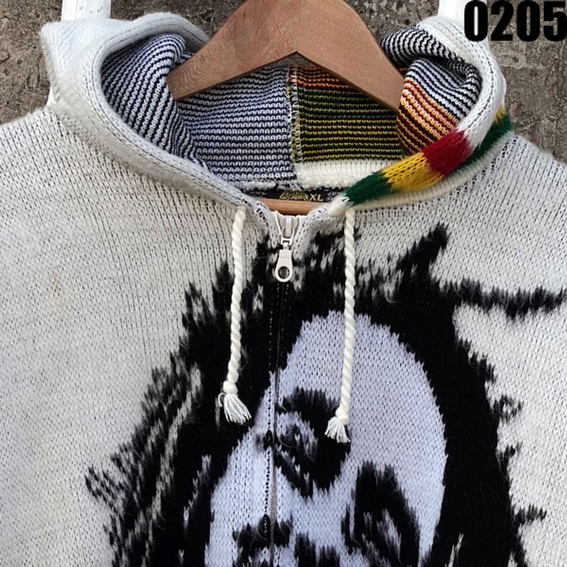 루미나후이 밥말리 후드 니트 집업 XXL 0205 상품이미지2