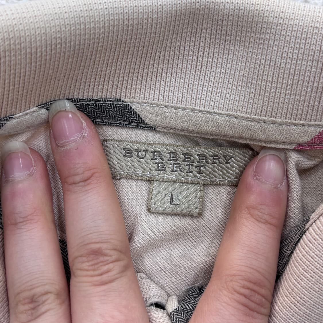 L 버버리 키즈 반팔 카라 티셔츠 0401E 상품이미지3