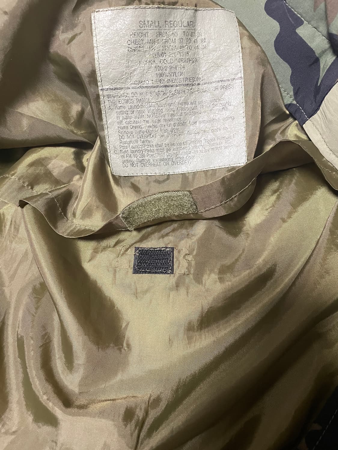 미군 우드랜드 고어텍스 파카 스몰 S 상품이미지3