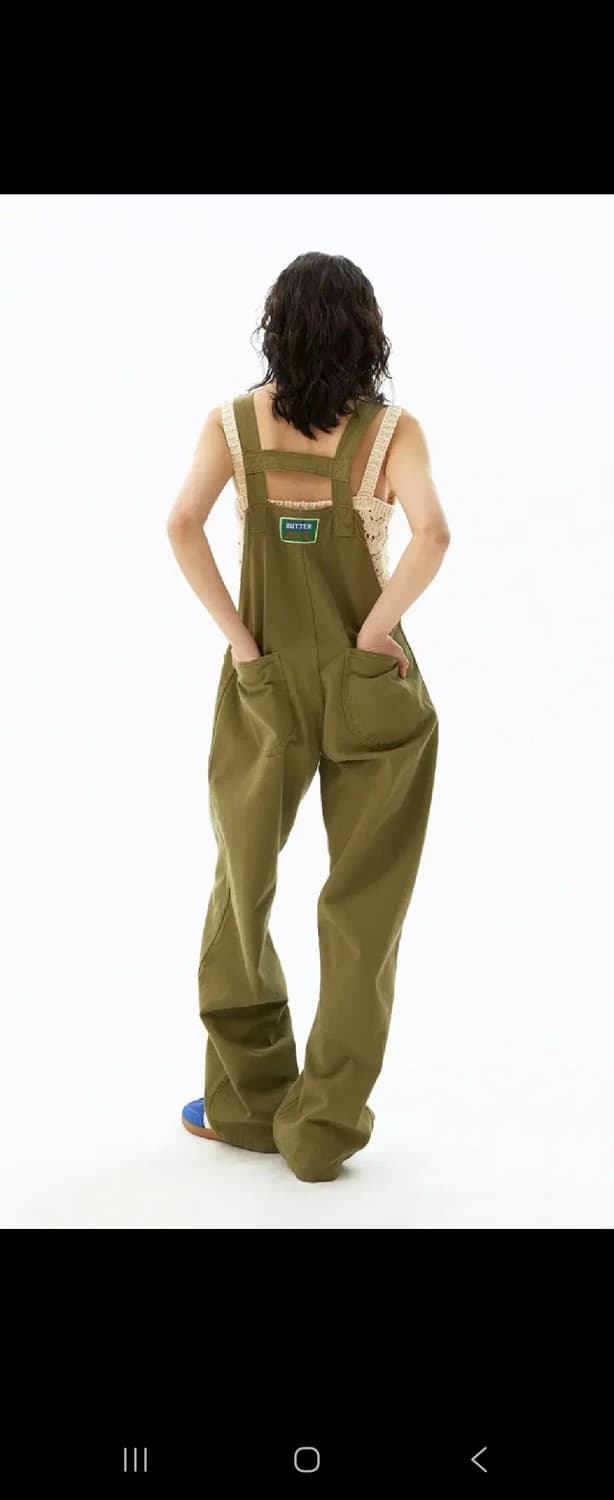 그린버터 멜빵바지 Zipper Overall pants 키153cm 추천 상품이미지2