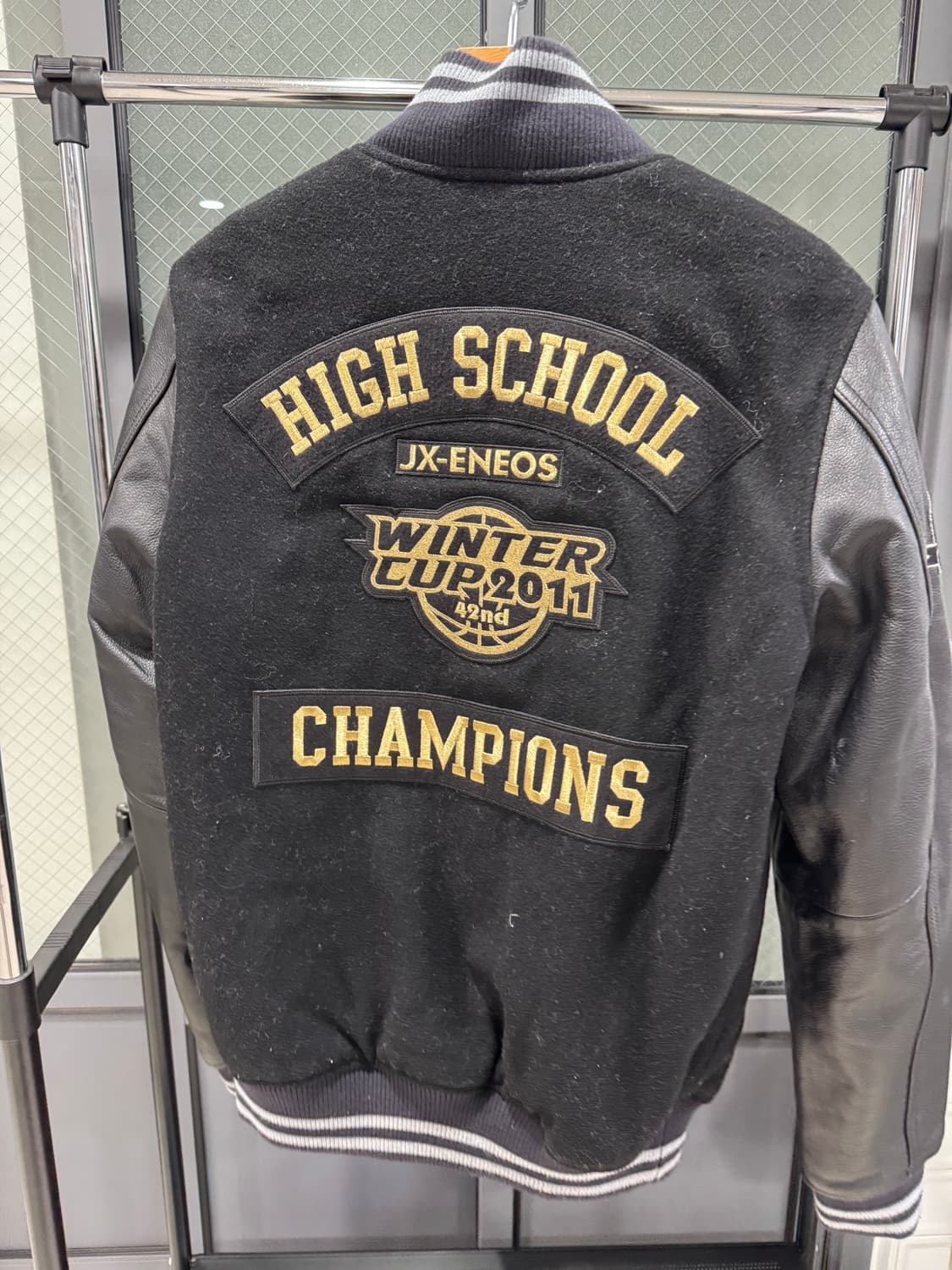 나이키 커스텀 바시티 레더 자켓 상품이미지3