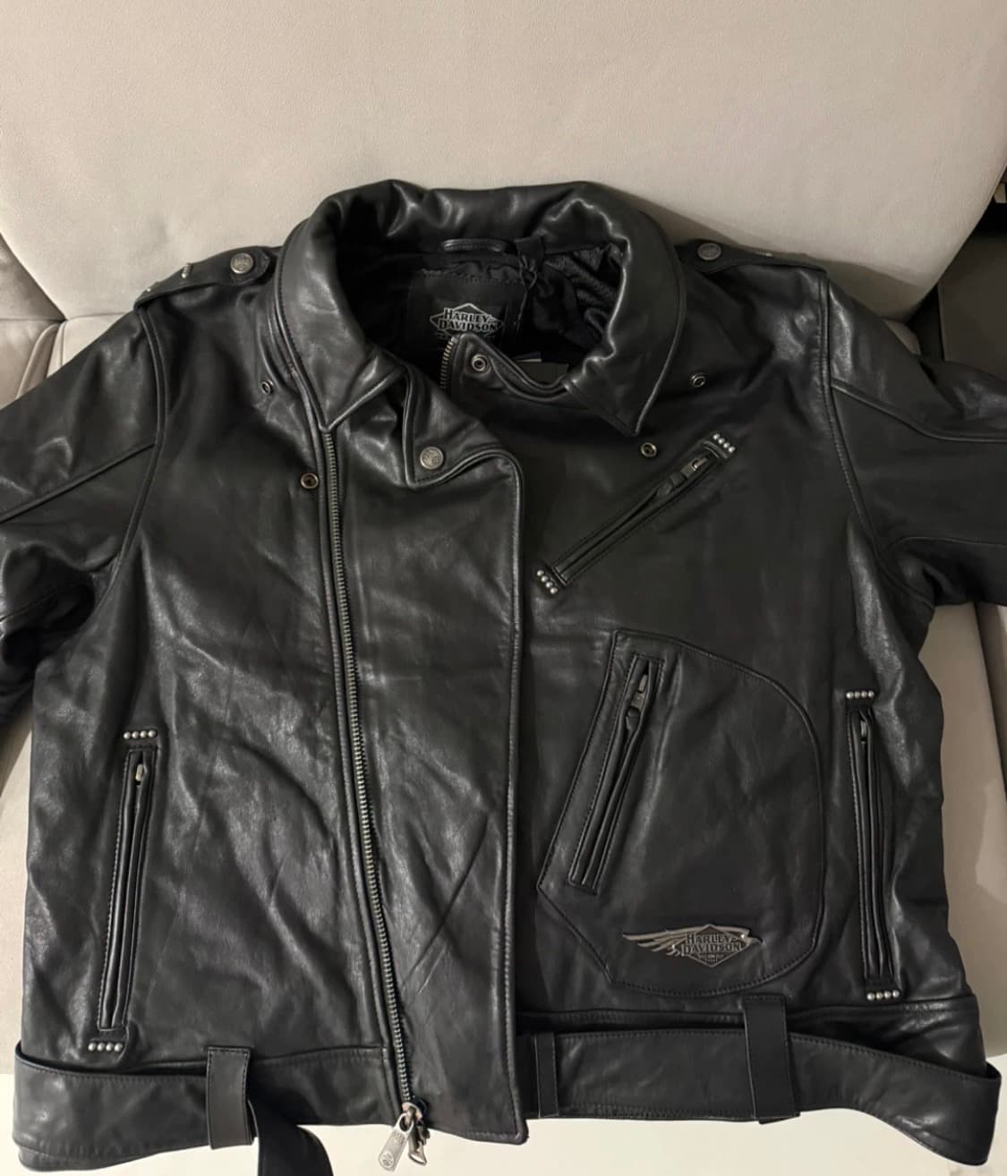 [할리데이비슨/120주년] 가죽 자켓 XL 상품이미지2