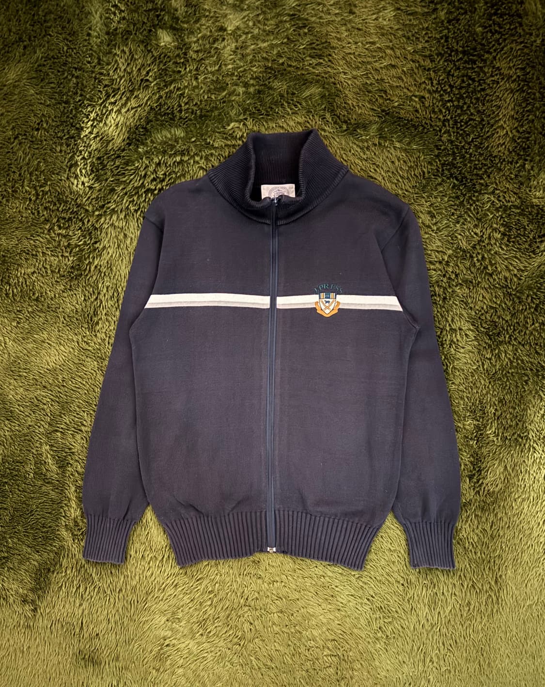 J.Press 제이프레스 Made in Japan 하이넥 니트 집업 상품이미지1