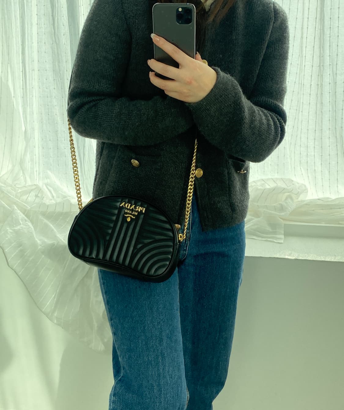 프라다 다이어그램 숄더 상품이미지2