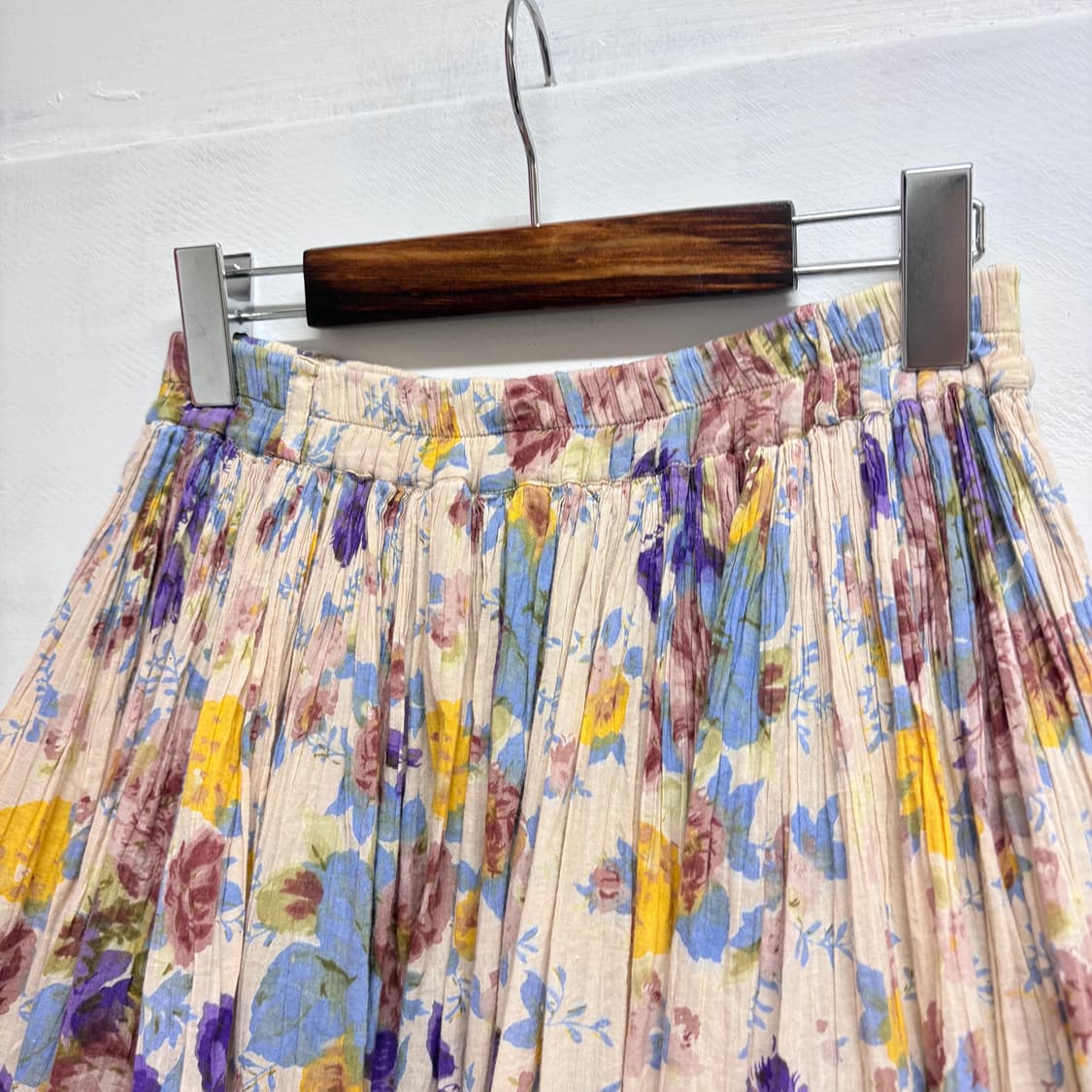 플라워 플리츠 코튼 주름 미니 스커트 팬츠 JPN 상품이미지2