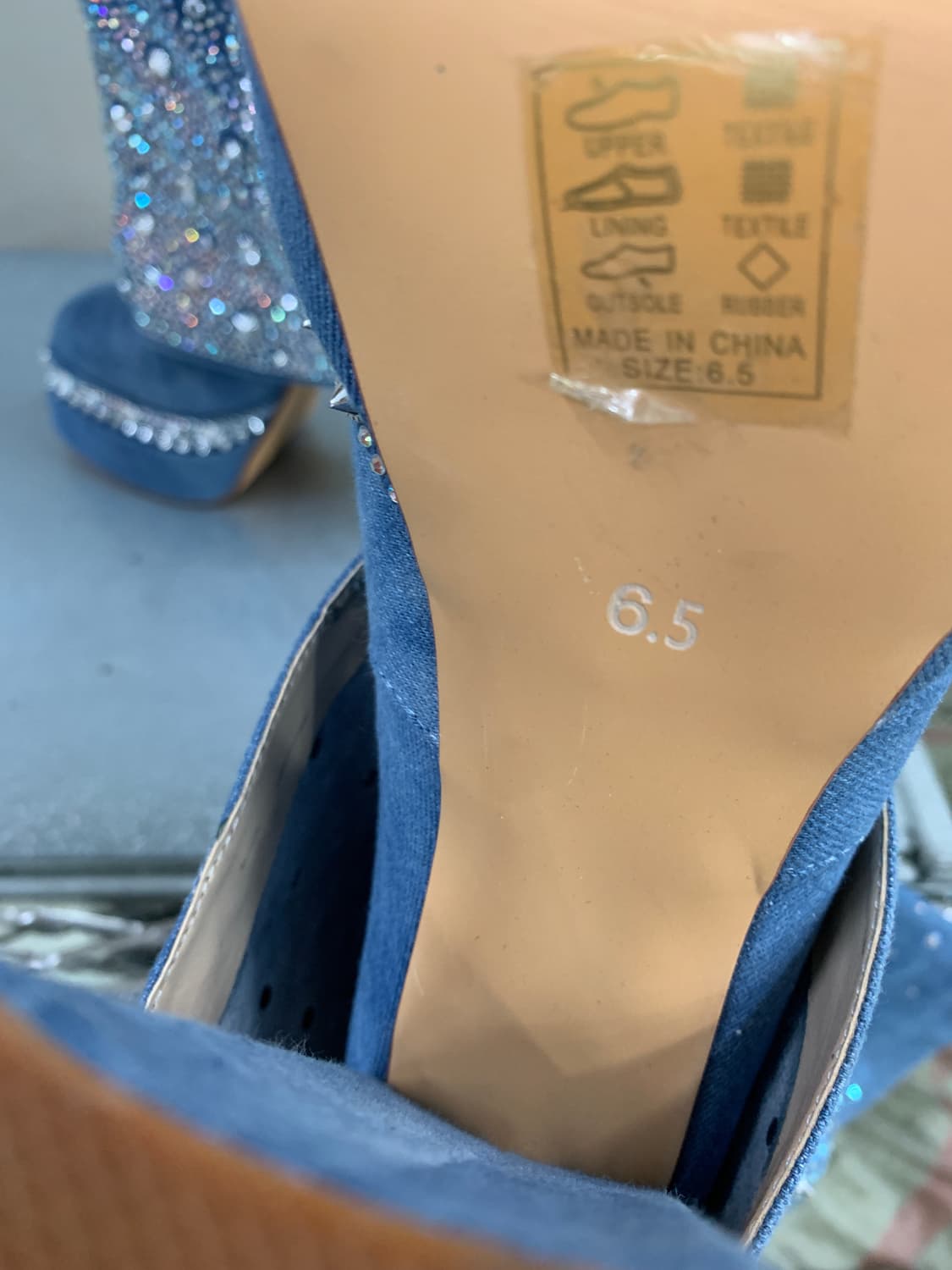 아잘레아 왕 인비시블 데님 부츠 6.5(245) 상품이미지4