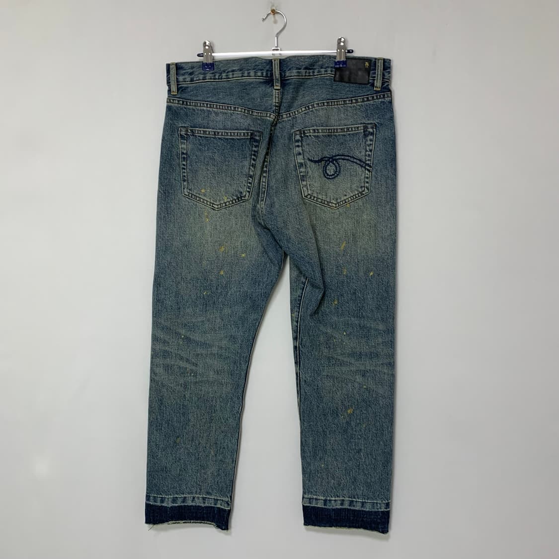 R13 알써틴 빈티지 페인팅 데님 팬츠 청바지 33-34인치 상품이미지5