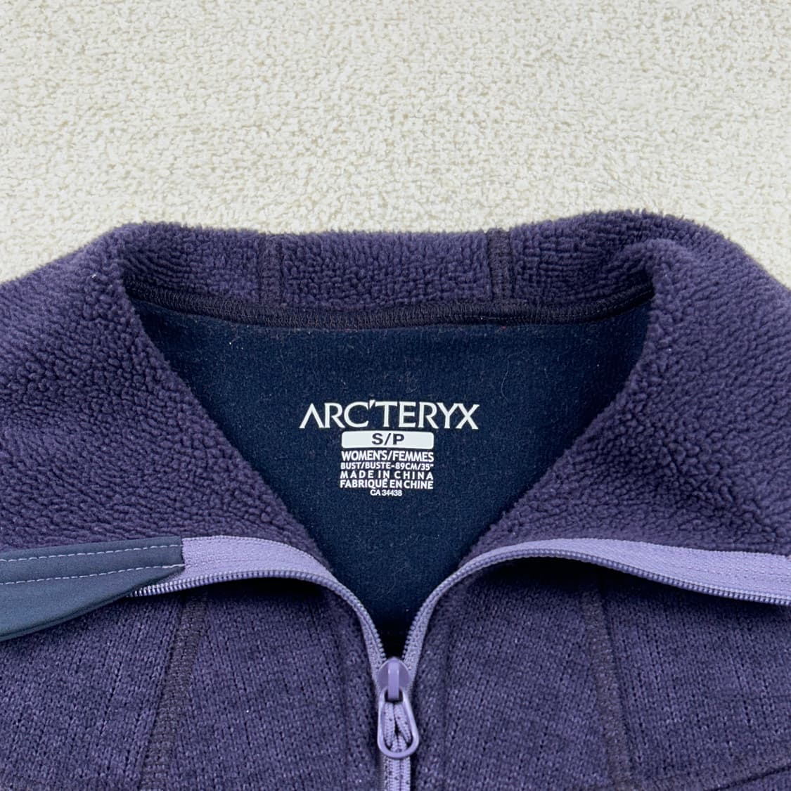 아크테릭스 커버트 플리스 가디건 퍼플 상품이미지4