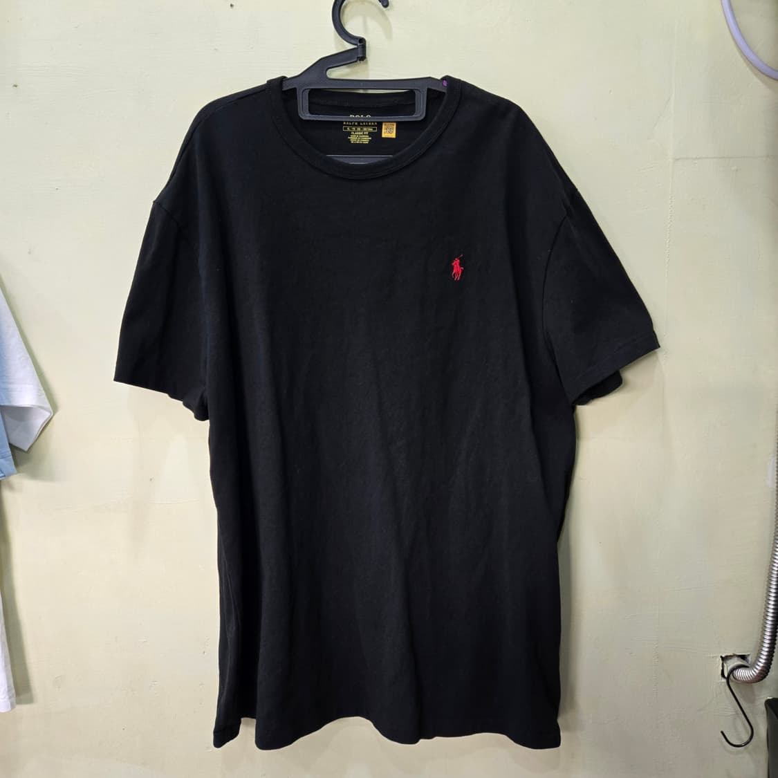 [XL] 폴로 랄프로렌 클래식핏 헤비웨이트 반팔 티셔츠 (블랙) 상품이미지2