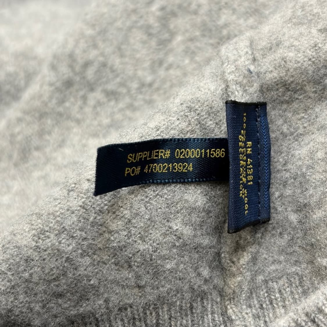 POLO RALPH LAUREN 브이넥 100% 메리노울 니트 2XB 상품이미지6