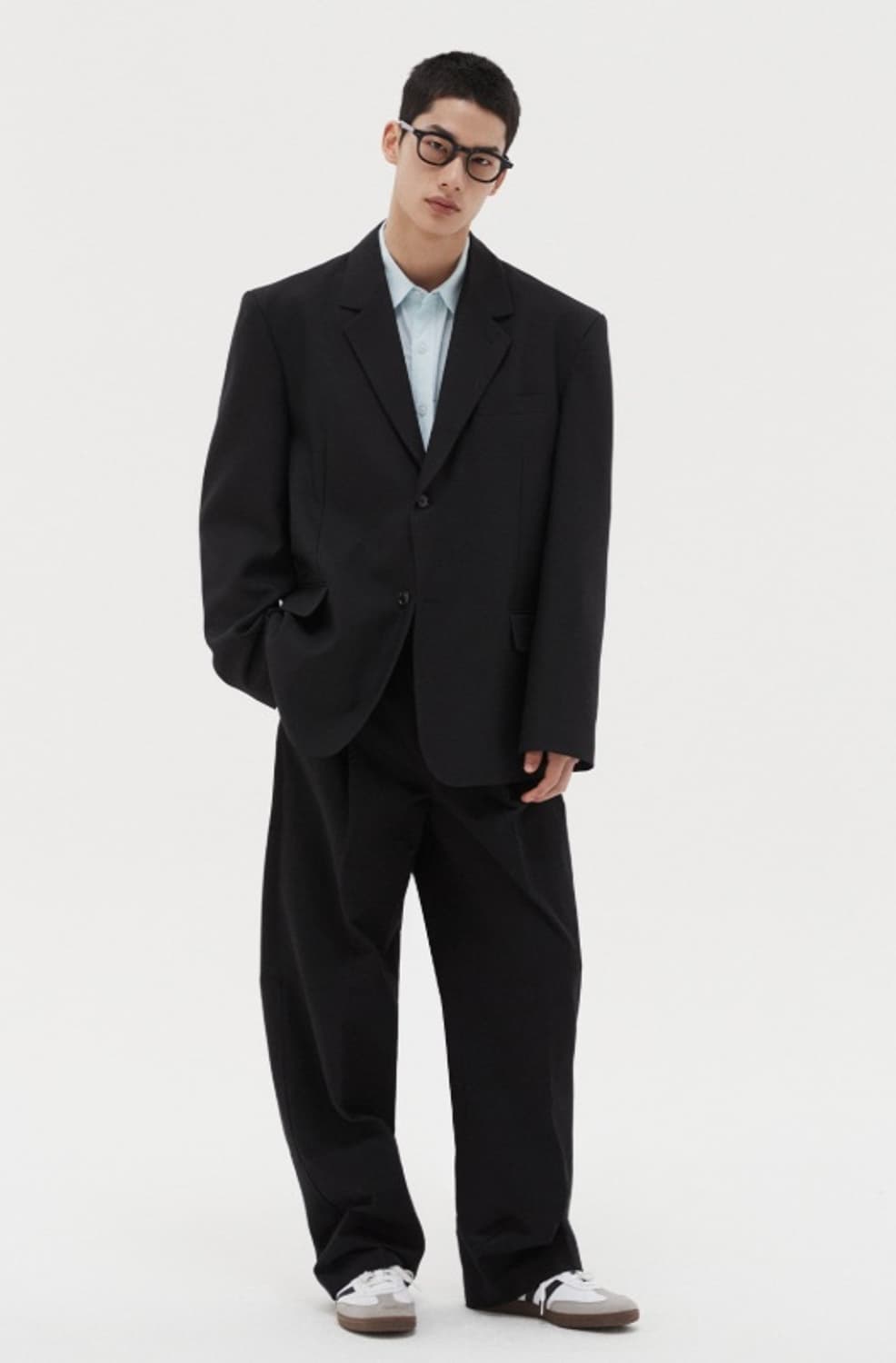 윗 오버핏 블랙 블레이저 자켓 M 상품이미지2