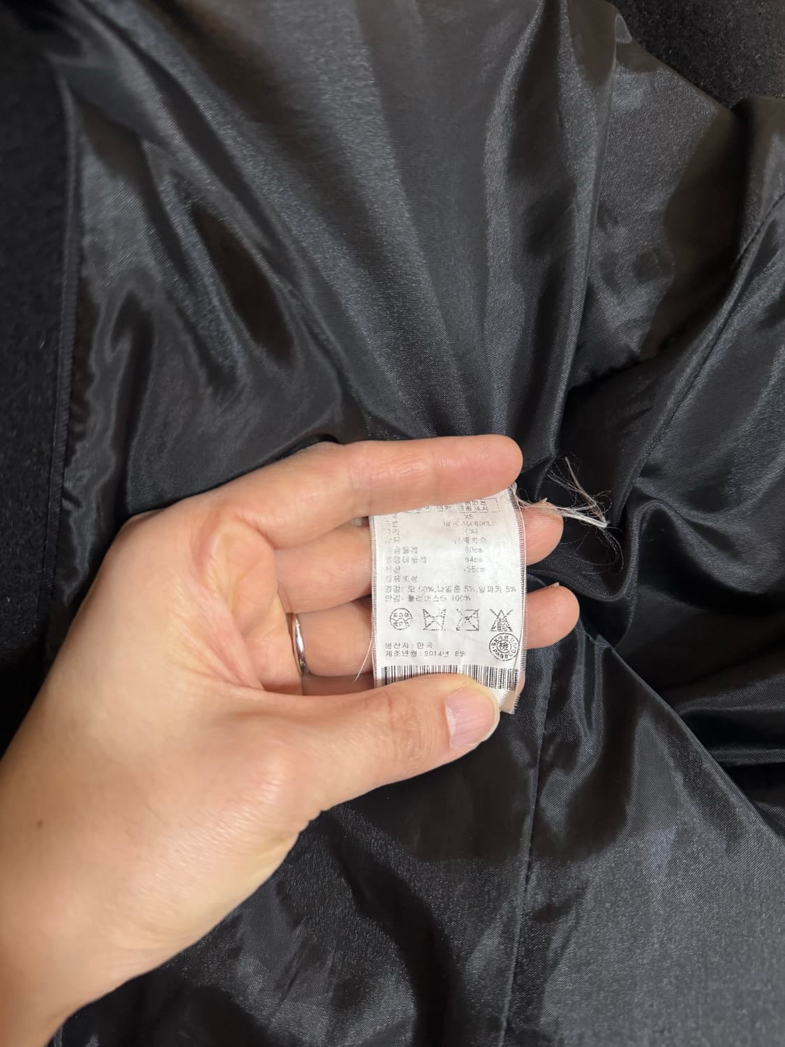 클럽모나코 블랙 더블 코트 XS  상품이미지8