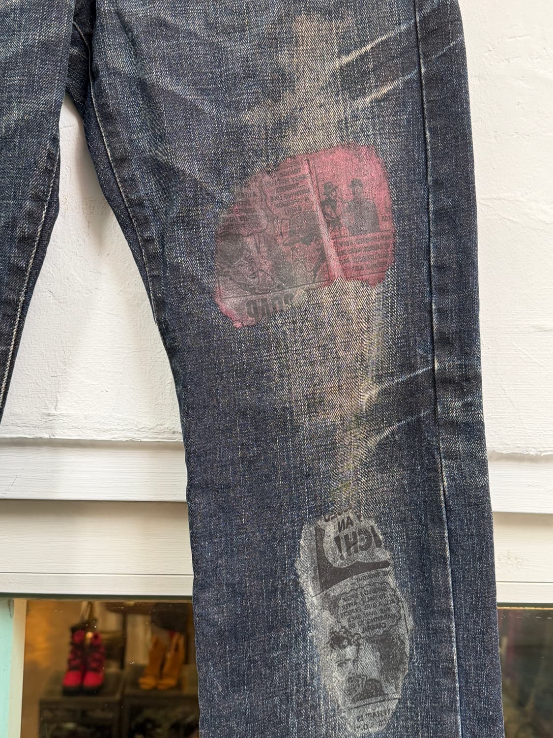 Takeo Kikuchi 타케오 키쿠치 페인트 데님 팬츠 3 상품이미지4