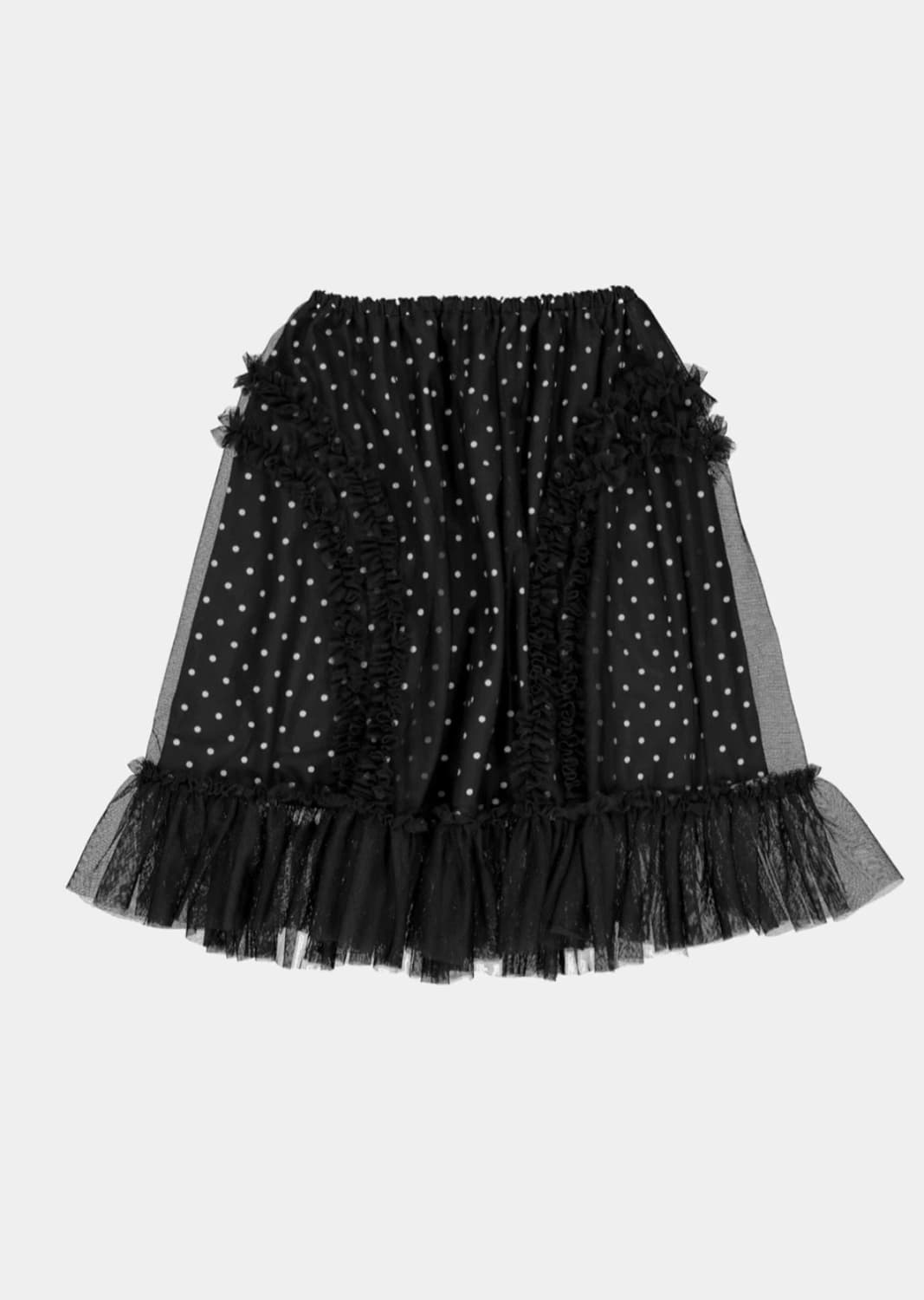 생긴스튜디오 러플 도트 샤스커트 상품이미지1