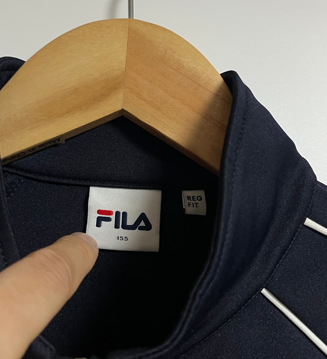 휠라 네이비 트랙 져지 트랙탑 S 상품이미지5