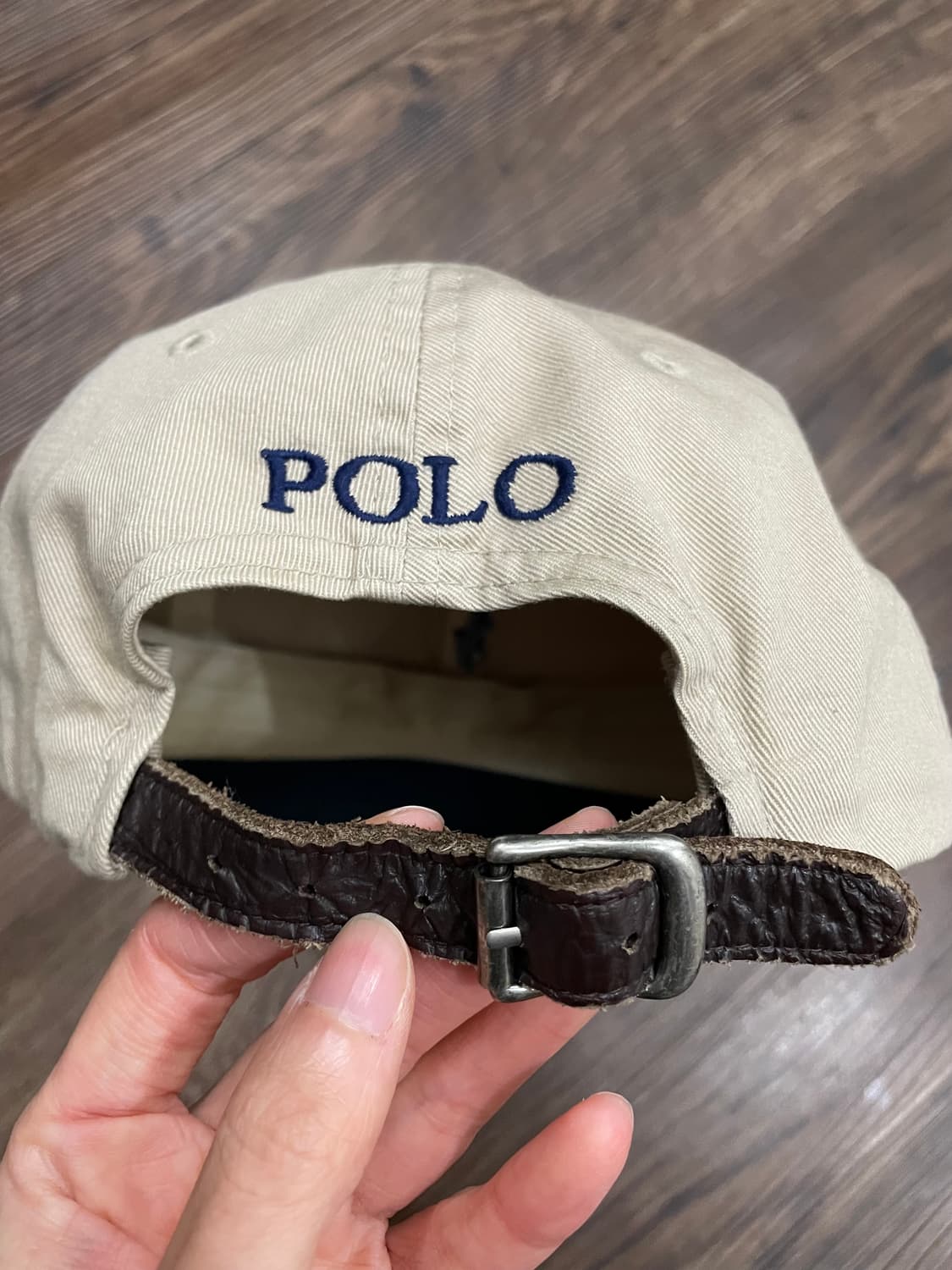 폴로 랄프로렌 베이지 볼캡 캡모자 가죽스트랩 상품이미지6