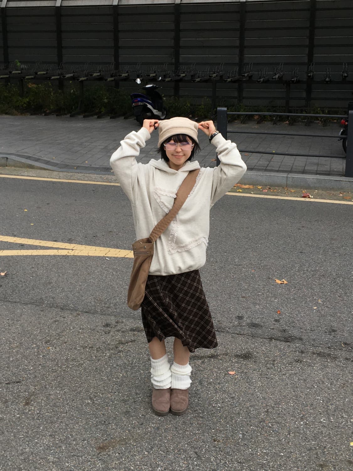 JPN Brown winter skirt 상품이미지2