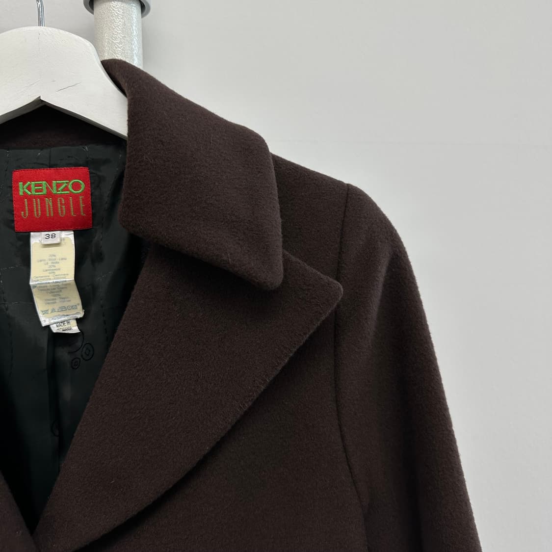 겐조 울캐시미어 롱 코트 상품이미지3