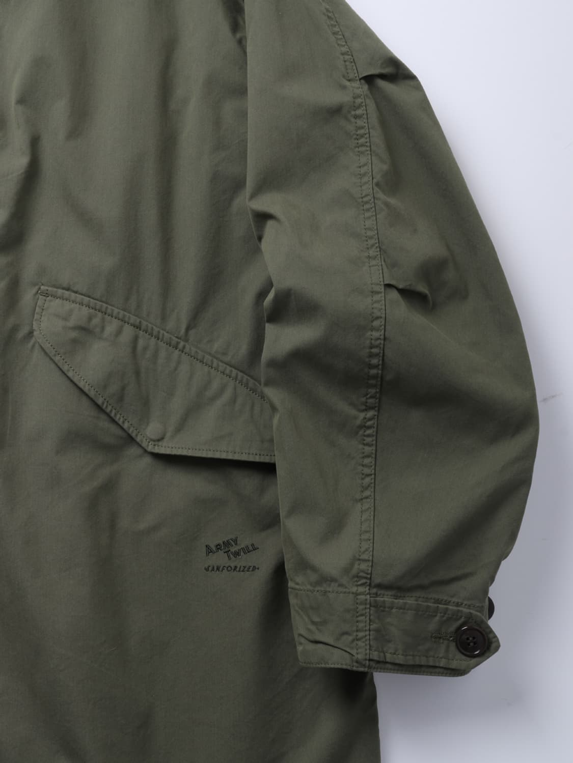 ARMY TWILL Fish Tail Coat 상품이미지5