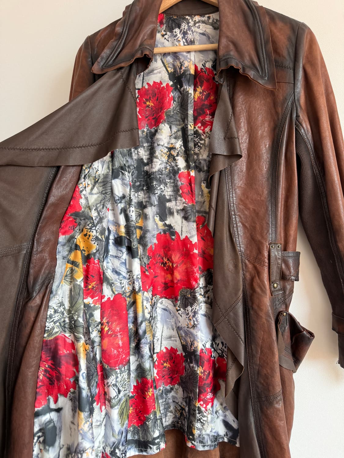 Pre owned 램스킨 레더 코트 상품이미지9