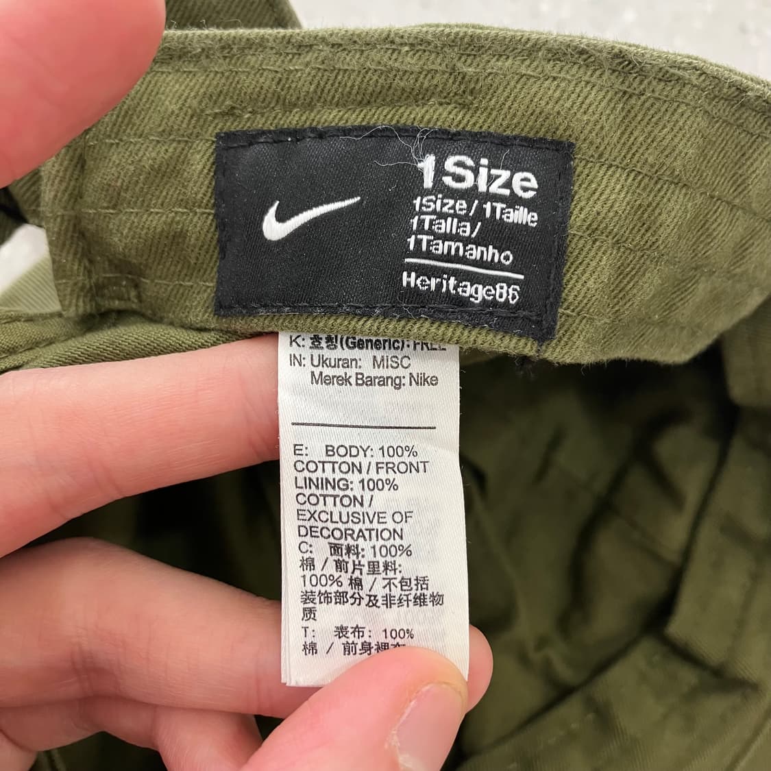 145 나이키 볼캡 모자 그린 카키 상품이미지2