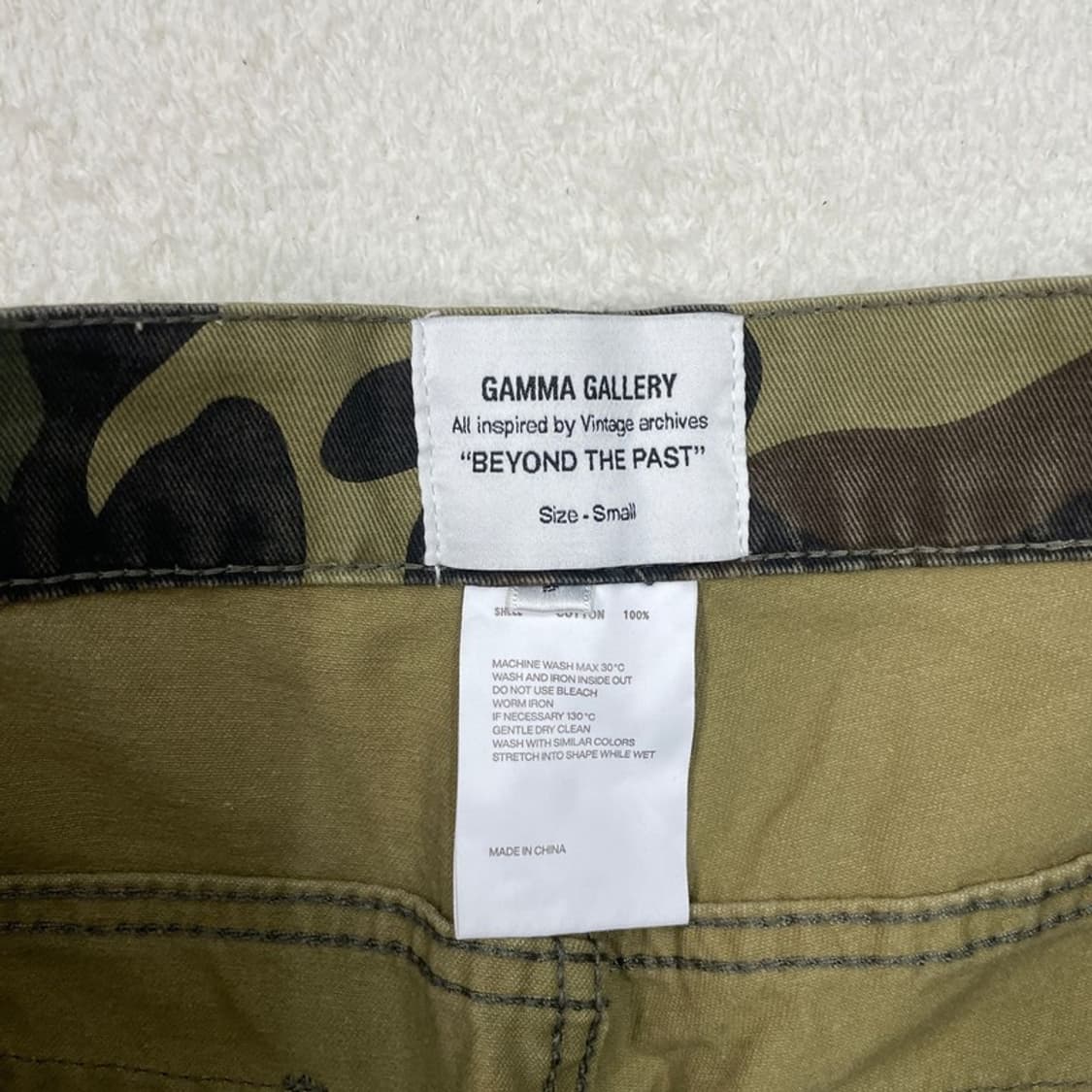 GAMMA GALLERY 카모플라쥬 카고팬츠 S 상품이미지5