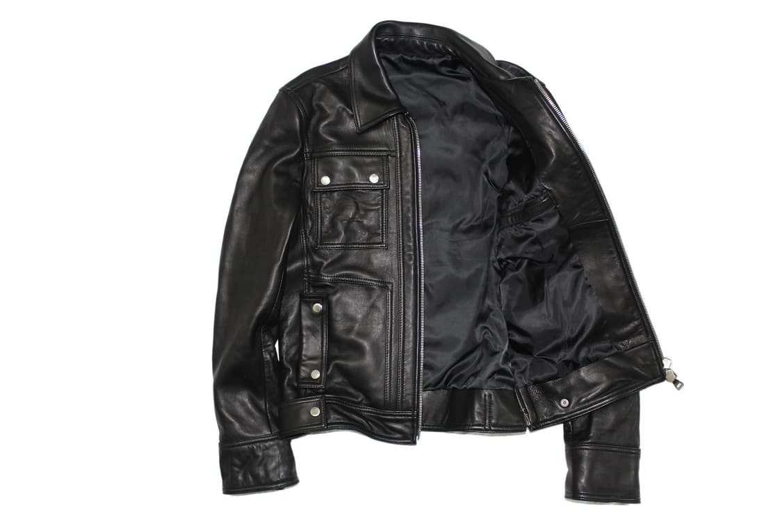 2000s JAPAN 램스킨 싱글레더 자켓 상품이미지4