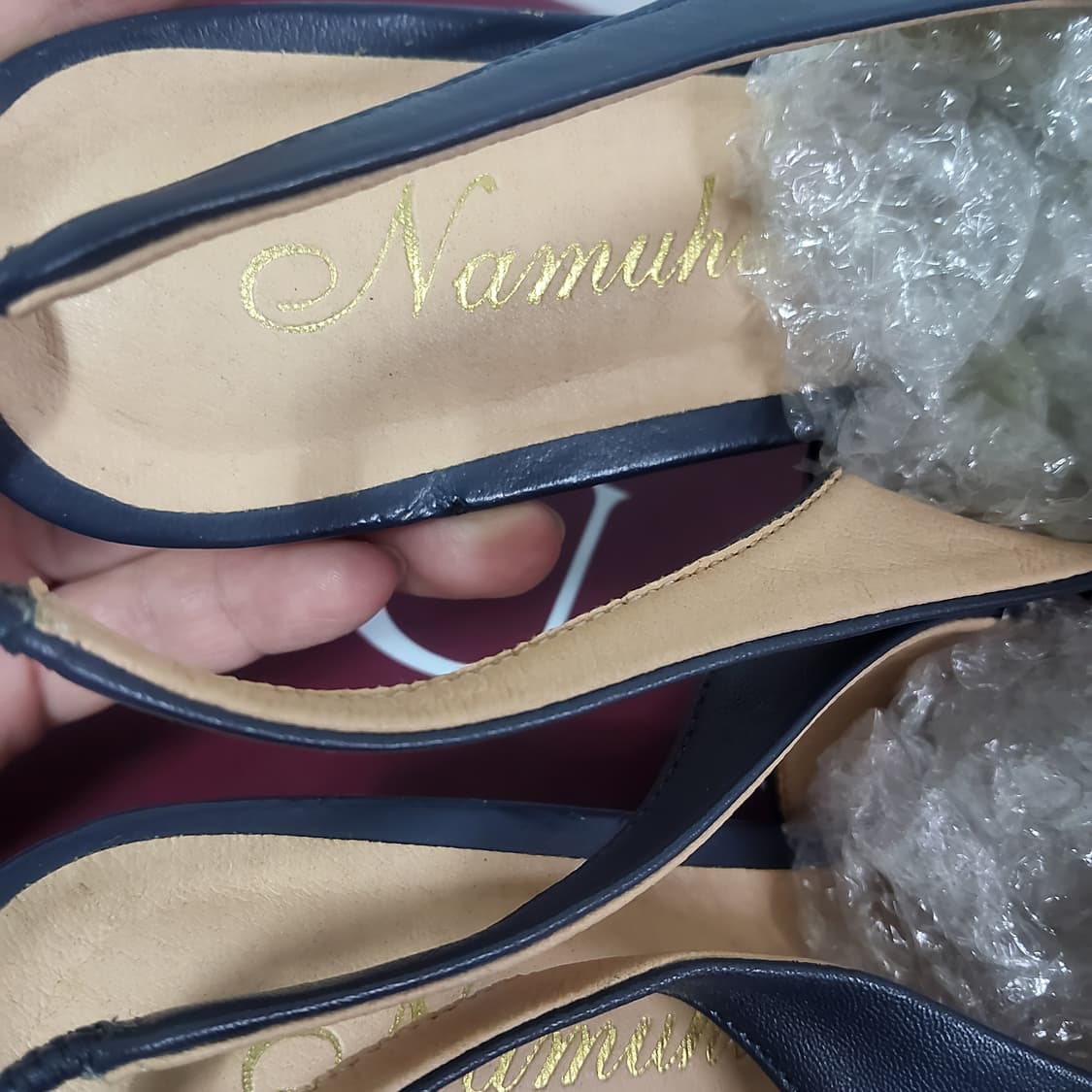 새상품 나무하나 슬링백 가죽 샌들 뮬 여자 250 상품이미지4