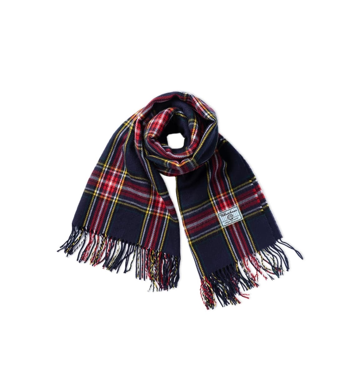 네이비 체크 목도리 상품이미지1