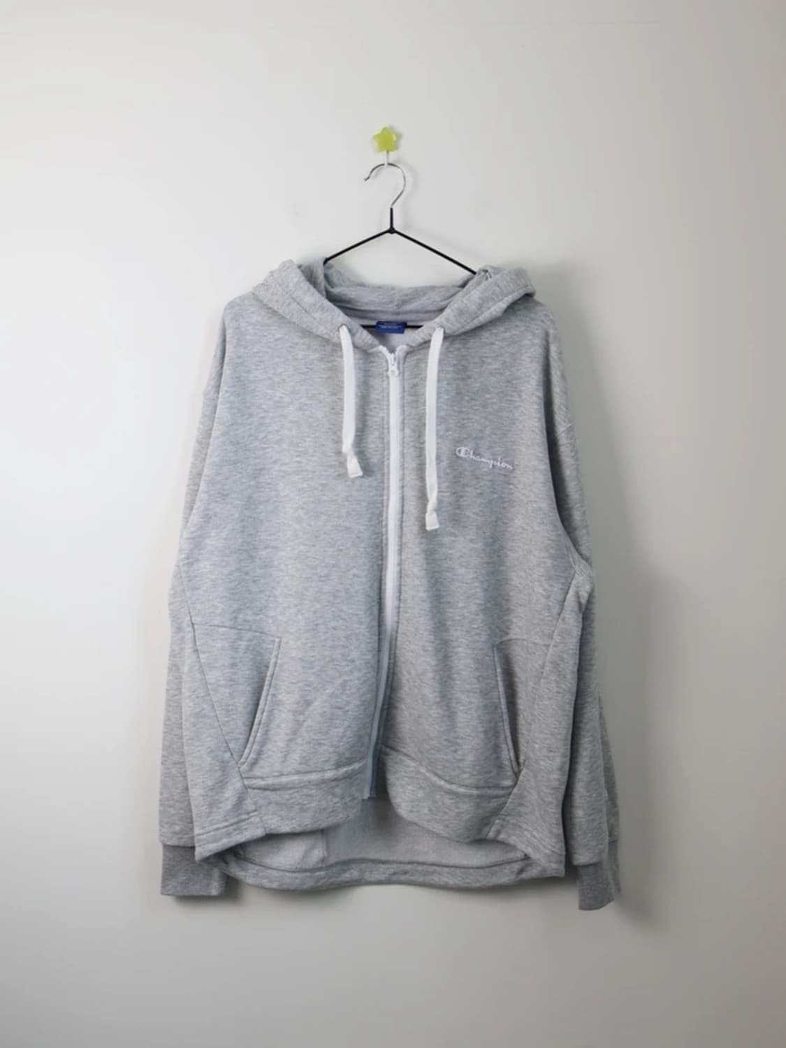 Champion gray zip hoodie 상품이미지4
