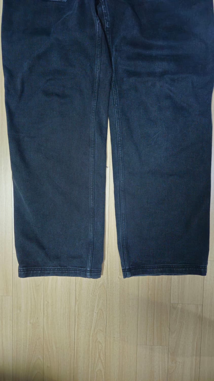 애프터프레이 크루저 릴렉스드 위시드 진스 블랙 L 상품이미지6